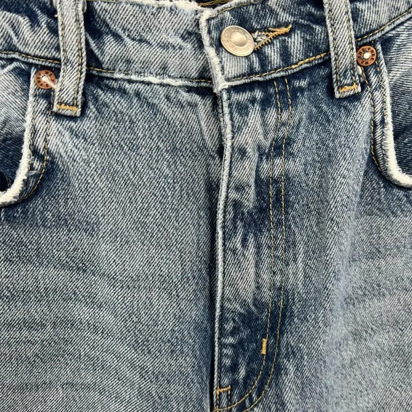 Free People Lita Light Wash Distressed High-Waisted Slim Leg Jeans Size 28 - Picture 4 of 14